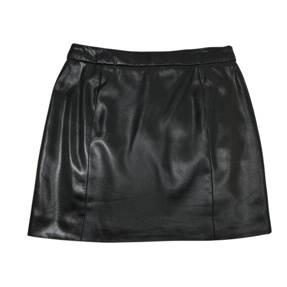 Gucci Black Mini Skirt SZ 6 Black Silk Blend Zipper Contemporary Designer - Picture 10 of 11